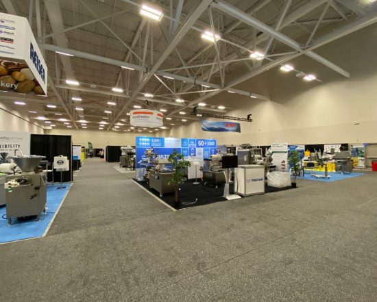 tradeshow with booths
